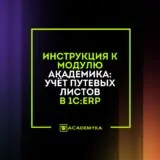 Инструкция к Модулю "Академика:Учёт путевых листов" в 1С:ЕРП